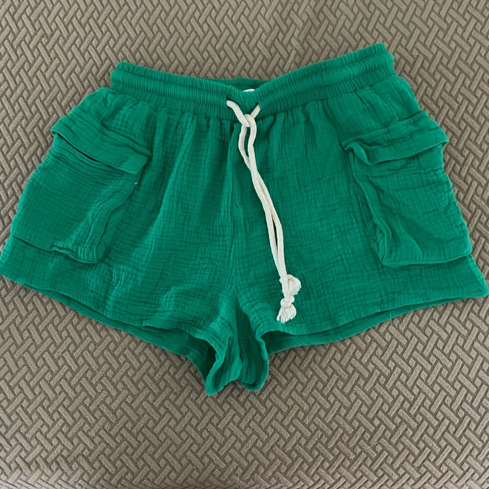 Altar'd State Teal Women's Cargo Shorts